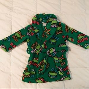 Ninja Turtle boys pijama robe 2T/3T